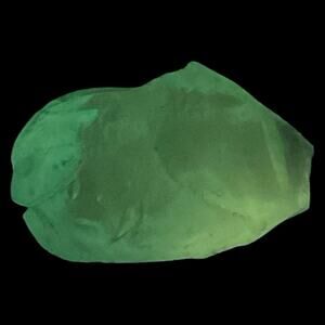 Satin Blue Translucent Art Glass Cullet Glowing Manganese Slag Glass‎ #5GX67